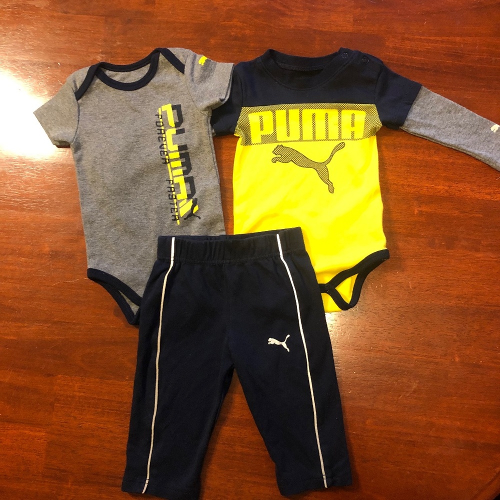 3-6 Months Matching 3 pc PUMA Outfit